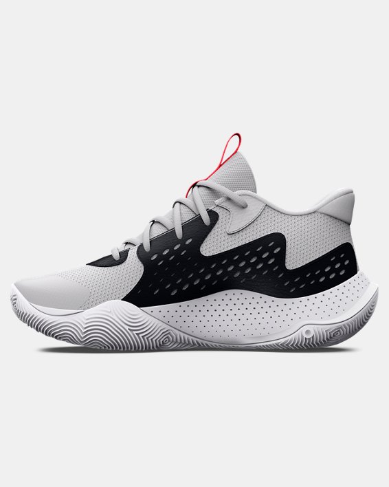 Unisex UA Jet '23 Basketball Shoes in Gray image number 1